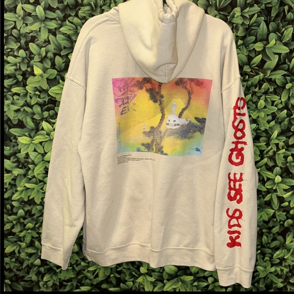 Gildan Kayne West X Takashi Murakami X KidCudi KIDS SEE GHOSTS Hoodie Merch2018 - Picture 10 of 16
